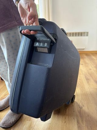 Maleta Samsonite Azul Rígida