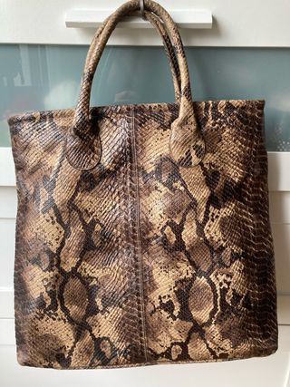 Bolso piel serpiente sin marca