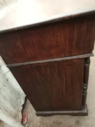 +100 AÑOS CONSOLA ROBLE MACIZO BUEN ESTADO