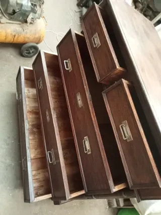 +100 AÑOS CONSOLA ROBLE MACIZO BUEN ESTADO