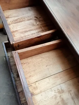 +100 AÑOS CONSOLA ROBLE MACIZO BUEN ESTADO