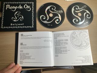CDs Mago de Oz Belfast, Folktergeist, DVD A Costa