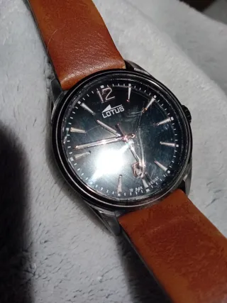 Reloj Lotus Marrón y Plateado