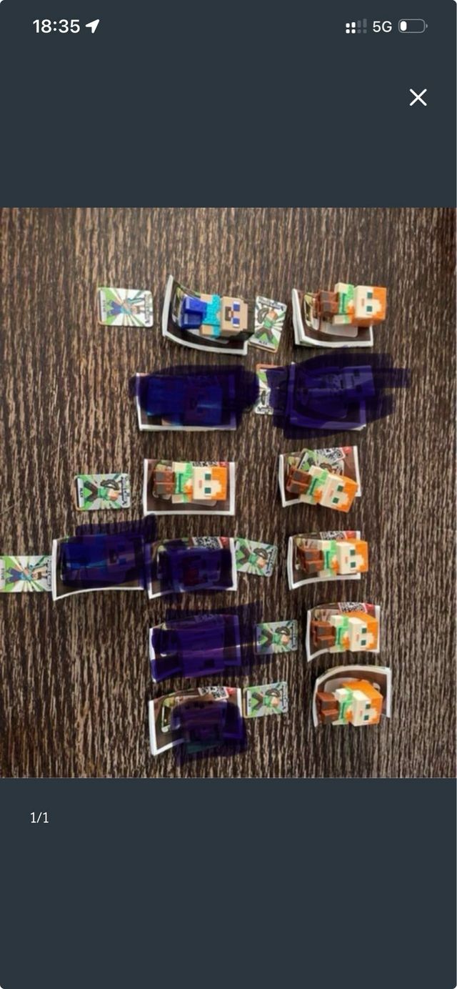 Figuritas Minecraft Kinder Joy