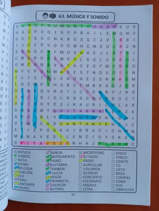 Sopa de letras para mayores