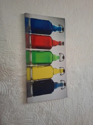 Cuadro Botellas Colores