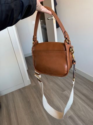 Bolso Zara Marrón Piel