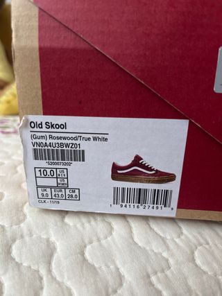 Zapatillas Vans granates