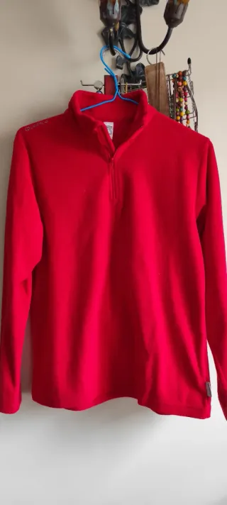 Forro polar Quechua mujer rojo