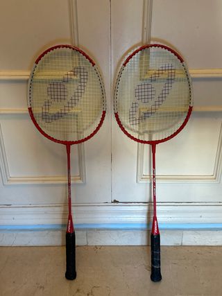 2 Raquetas de Bádminton Rojas