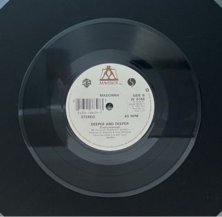 Madonna Deeper And Deeper single vinilo 7”