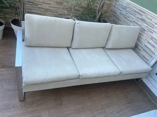 Mesa y 6 Sillas Jardín aluminio. Y sofa