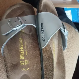 Sandalias Birkenstock Madrid Talla 37 Plata