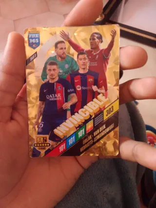 Cromo Invencible FIFA 365 Verratti Van Dijk Oblak