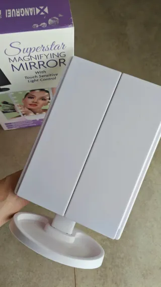 Espejo Maquillaje LED a pilas.