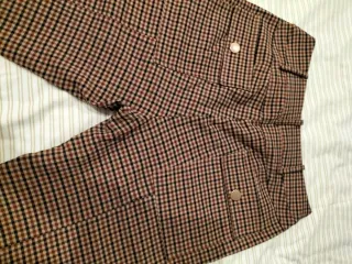 Pantalón campana cuadros