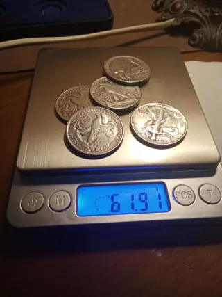 Monedas de Plata Walking Liberty Half Dollars