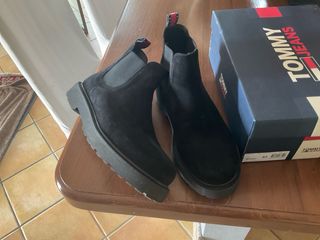 Stivali Tommy Jeans Camoscio Nero Tg 43