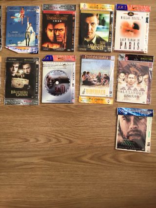 Lote 30 DVDs Películas en Inglés