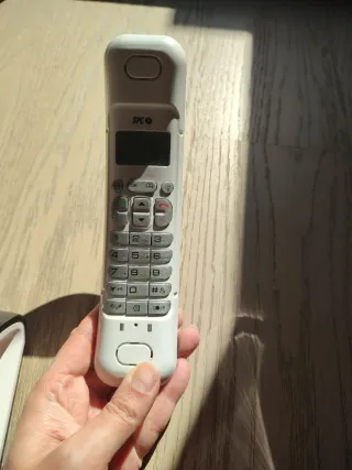 Teléfono Inalámbrico Curvo Negro