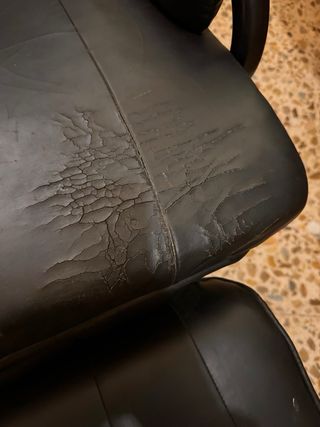 Sillón de masaje reclinable negro