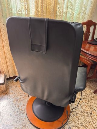 Sillón de masaje reclinable negro