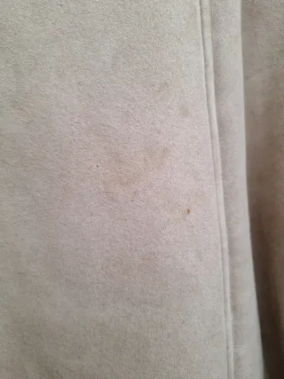 Abrigo beige de ante y borrego