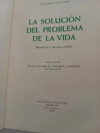 La Solución del Problema de la Vida - Fernand Lelo