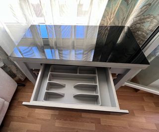 Mesa auxiliar cocina plegable 2 posiciones