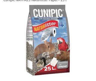 Saco papel prensado - jaula mascotas 25l Cunipic