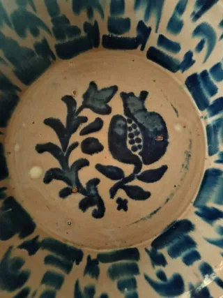 Lebrillo Fuente Fajalauza Azul