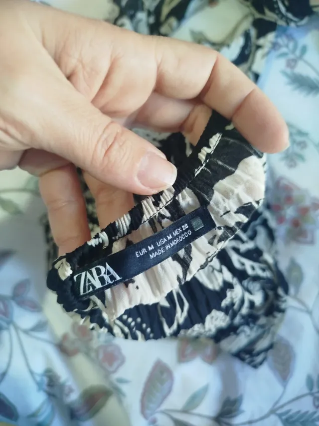 Top Zara estampado floral