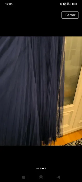 Vestido fiesta graduación azul