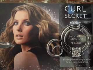 Rizador BaByliss Curl Secret Iónico Negro