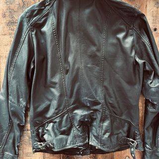 Cazadora Piel Negra Oakwood