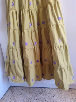 Falda rociera estampada