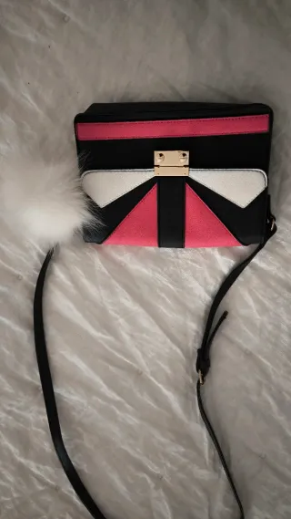Bolso bandolera geométrico