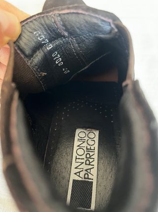 Botines Antonio Parriego Cuero Vuelto T40