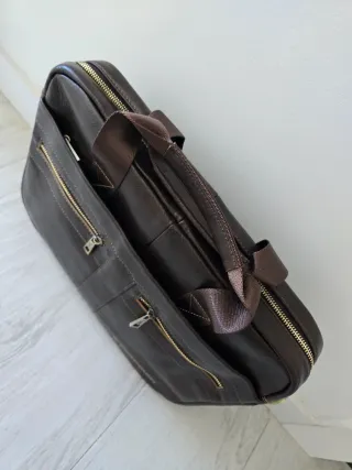 Maletín Pierre Delone Paris Piel Marrón