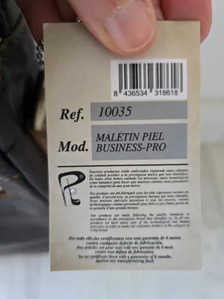 Maletín Pierre Delone Paris Piel Marrón