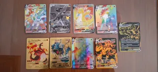 Cartas Pokémon VMAX y V -muchas cartas de POKEMON