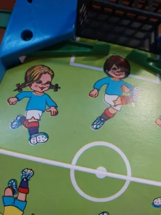 Futbol femenino juguete antiguo AZUL BAINSA