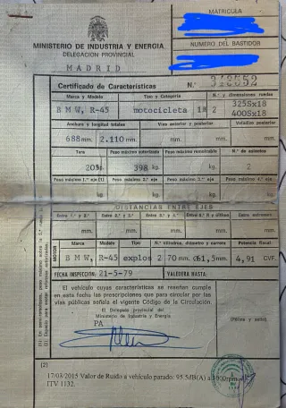 BMW R45 Homologada