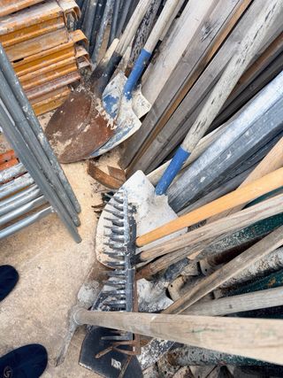 Puntales, Andamios, Hormigoneras, de segunda mano