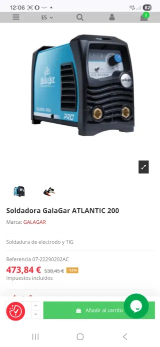 Soldadora Galagar Atlantic-200A