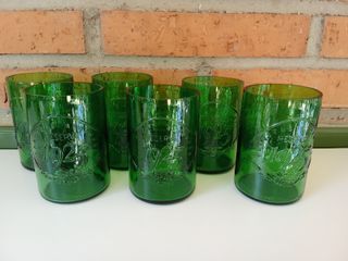 6 Bicchieri di Birra Alhambra Verdi