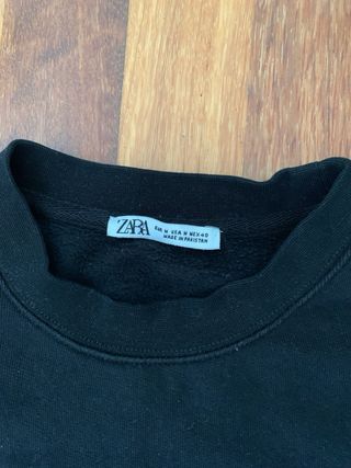 Sudadera Zara Negra