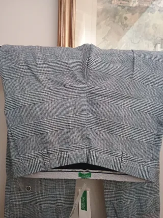 Pantalón Benetton recto mujer talla 46 etiqueta