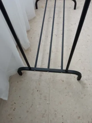 Burro perchero doble metal negro