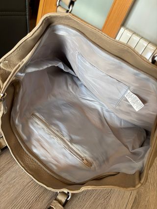 Bolso tote beige